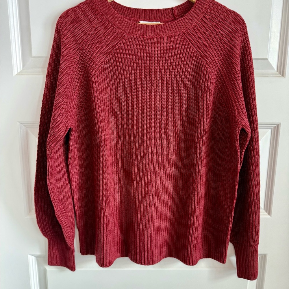 Jessica Simpson Burgundy Crew Neck Sweater